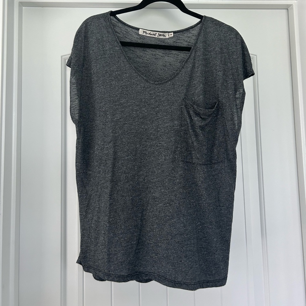 Michael Stars One Size Gray Tee